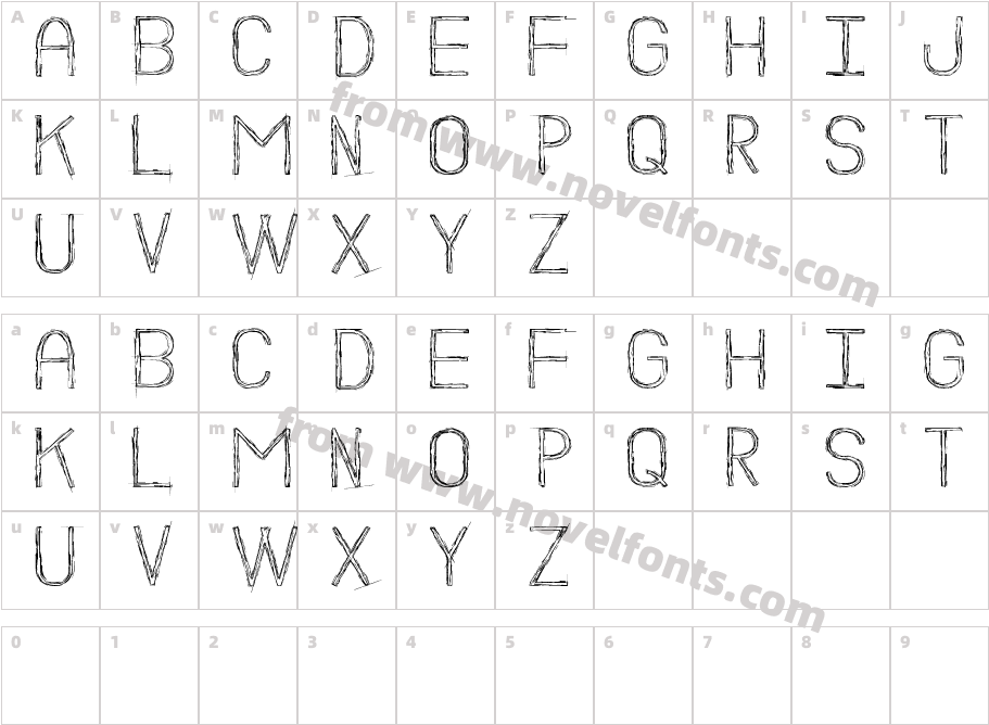 Boceto StCharacter Map