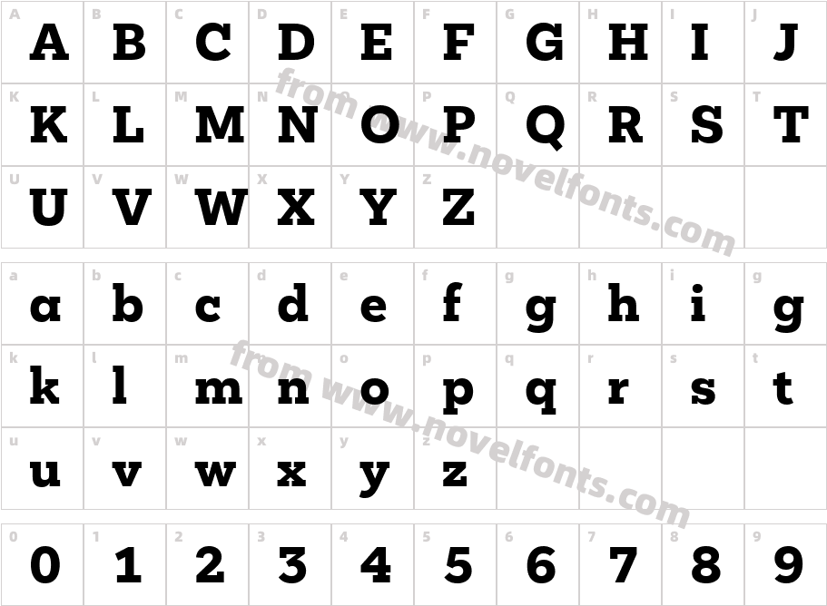 Mokoko Extra BoldCharacter Map