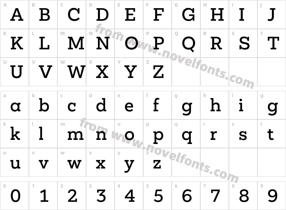 Mokoko MediumCharacter Map