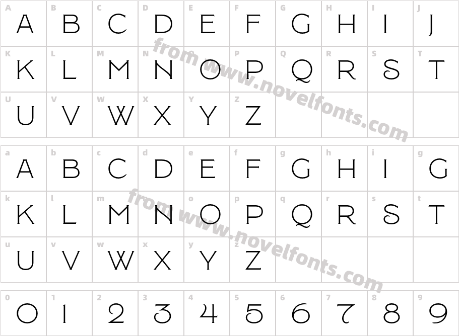 Montecatini Pro Largo LightCharacter Map