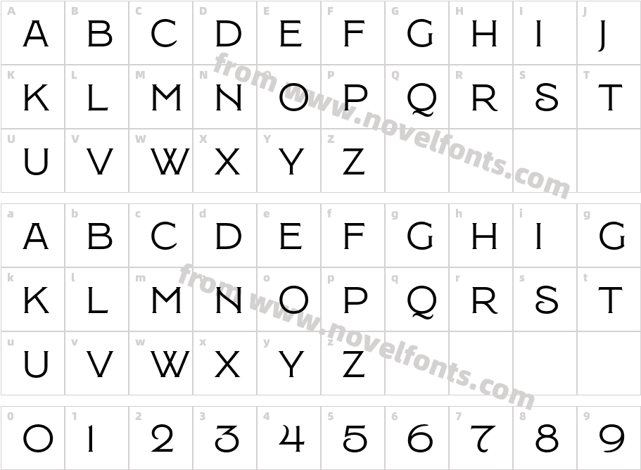 Montecatini Pro Largo MediumCharacter Map