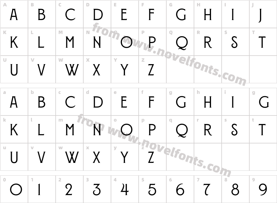 Montecatini Pro Stretto MediumCharacter Map