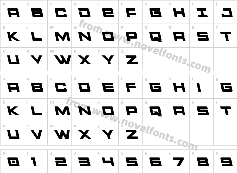 Montroc LeftalicCharacter Map