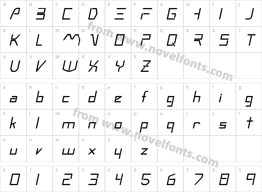 Moonwalker ObliqueSWFTECharacter Map