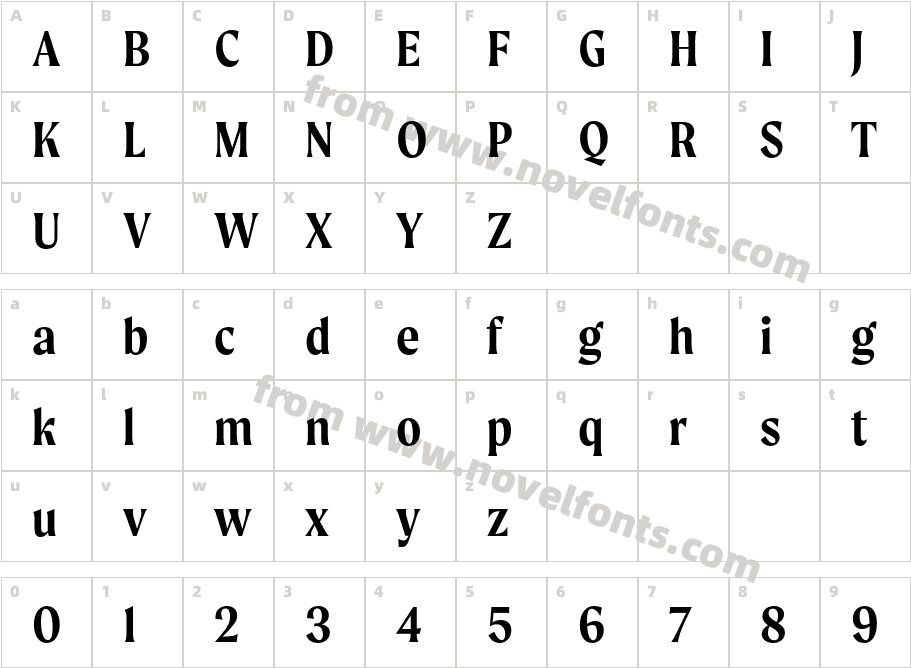 Moret SemiboldCharacter Map