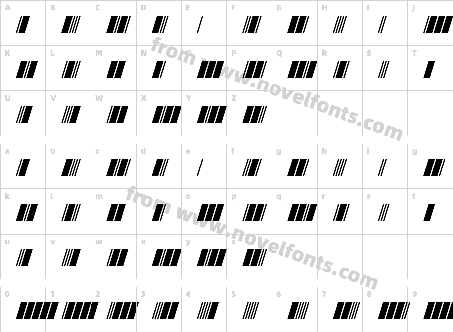 Morse TechCharacter Map