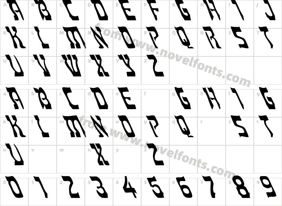 Moses Light LeftieCharacter Map