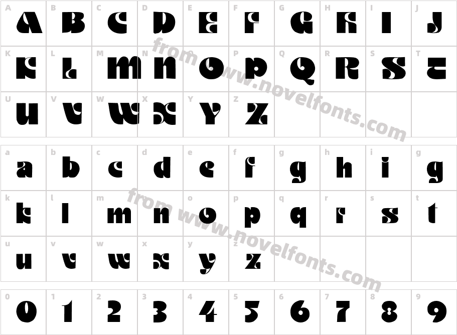 Motter OmbraCharacter Map