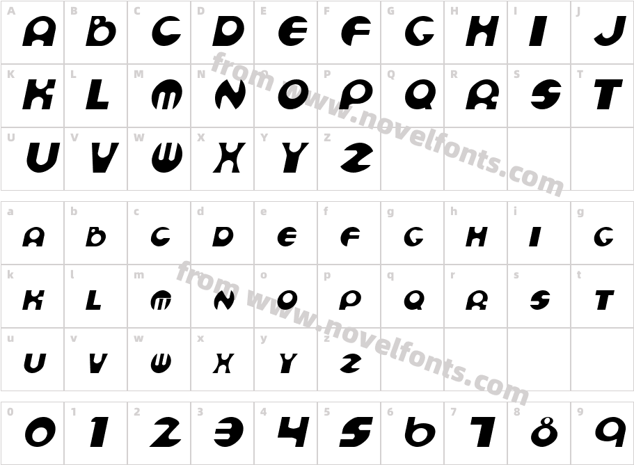 Mutant Oblique SwfteCharacter Map