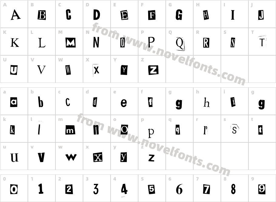 Mystery MixedCharacter Map