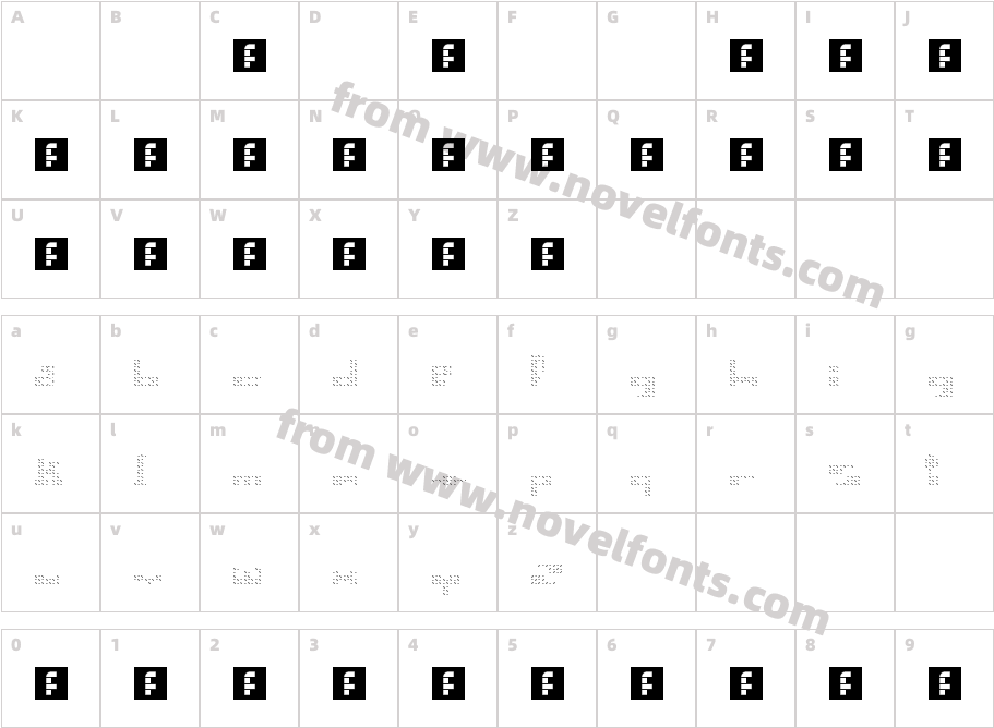 N.E. Dewbix ( New Newbix10) RegularCharacter Map