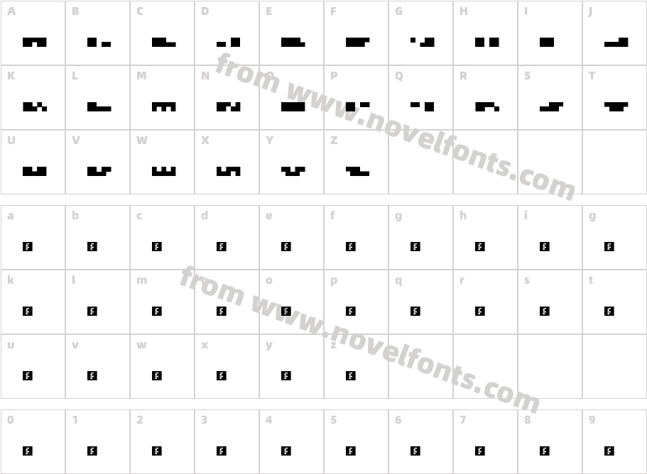 N.E. Less is more RegularCharacter Map