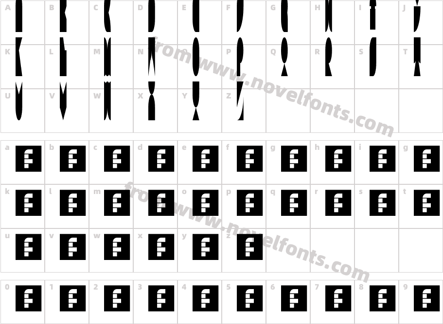 N.E. Neurocompressor RegularCharacter Map