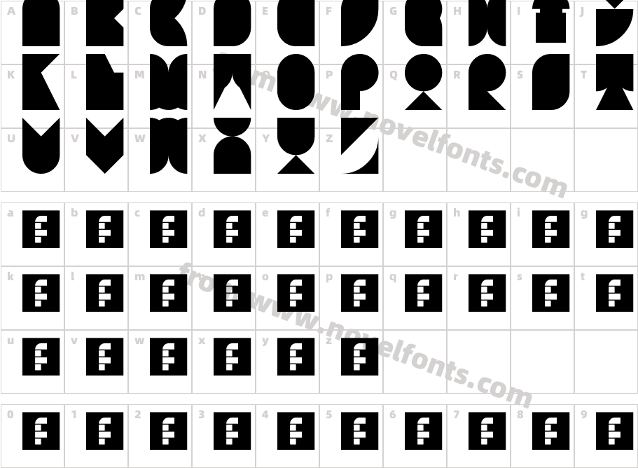 N.E. Neurofat RegularCharacter Map