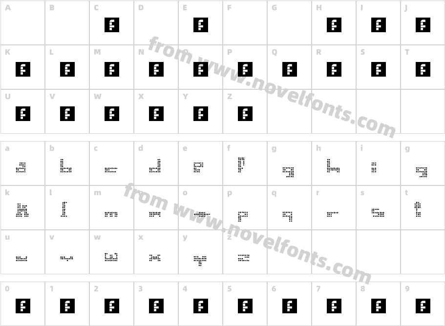 N.E. New Newbix4 RegularCharacter Map