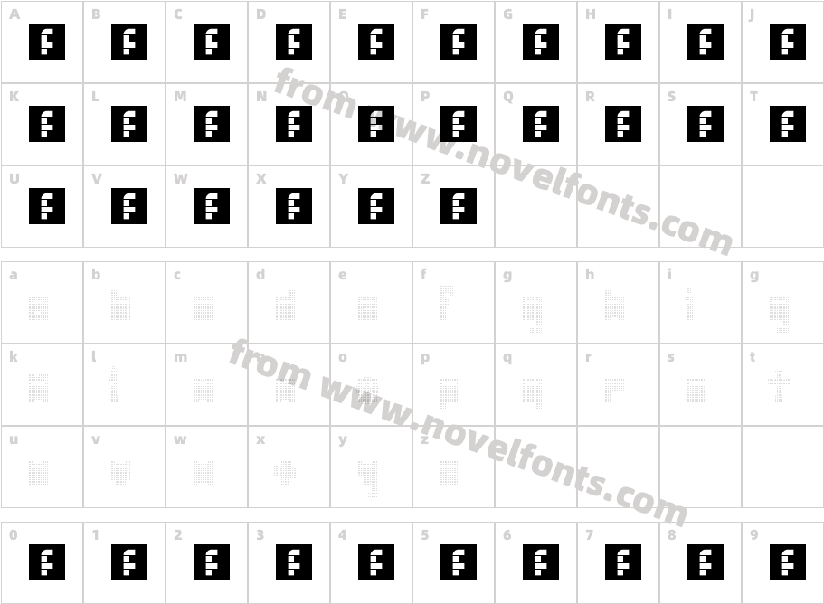 N.E. Strange Light Pax Pact RegularCharacter Map