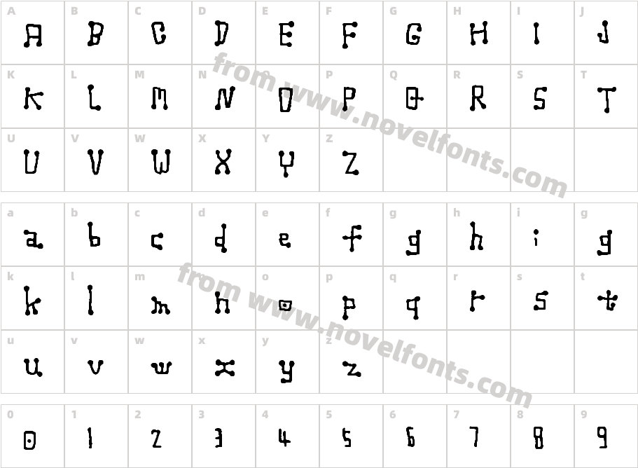 NANTENCharacter Map