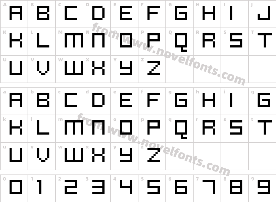 NK22Character Map