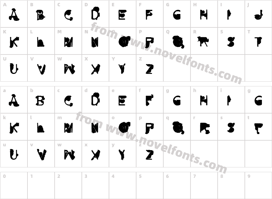 NOFUTURCharacter Map