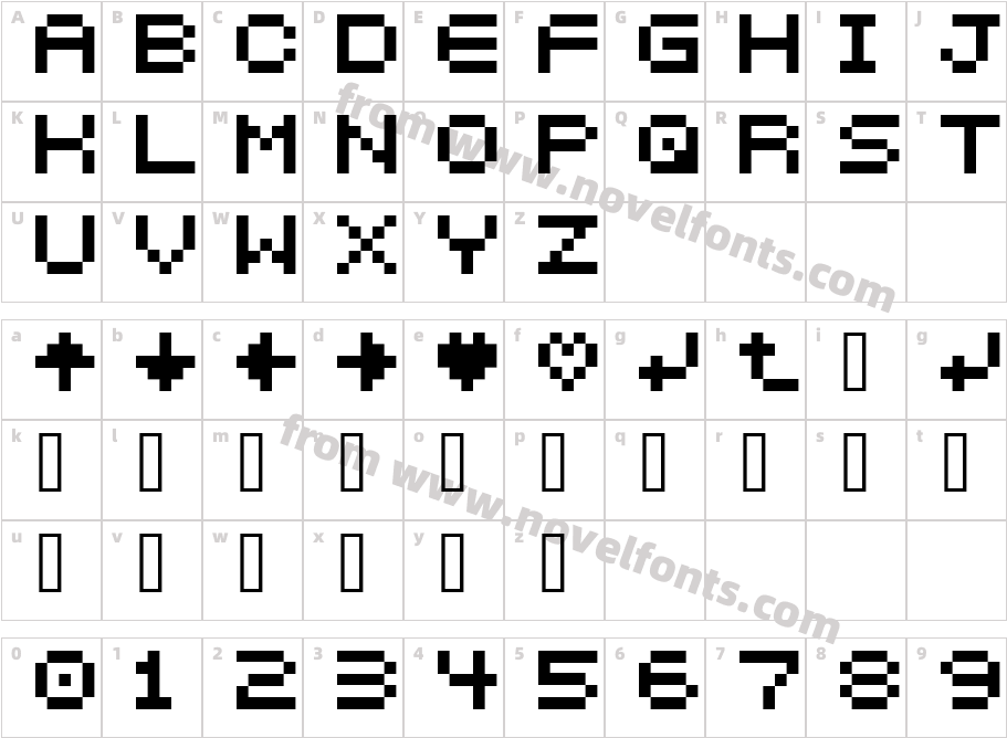 5px2busCharacter Map