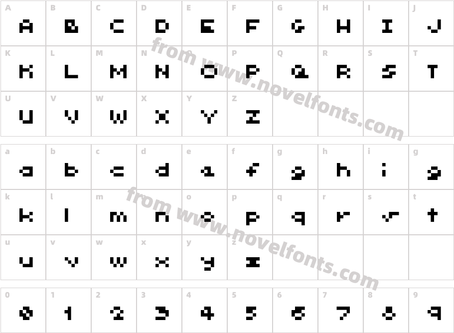 Nano-BitCharacter Map