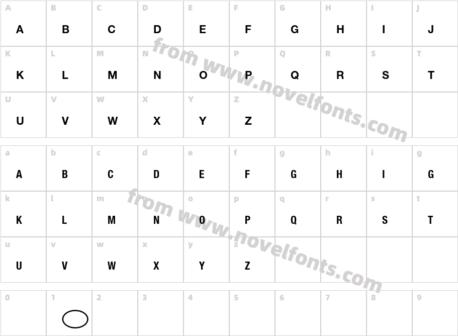 National Codes UniversalCharacter Map