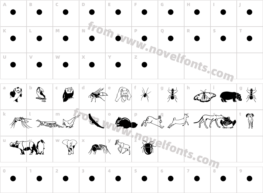 Nature MTCharacter Map