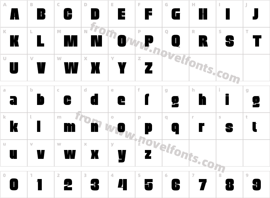 Neil BoldCharacter Map