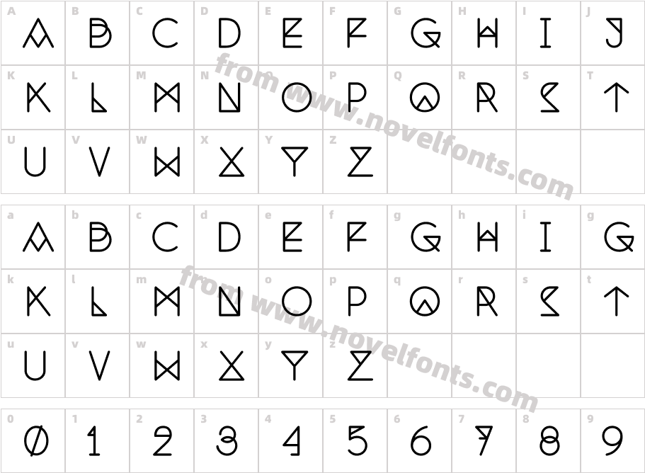 Nemoy MediumCharacter Map