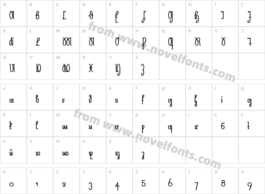 NeueRudelskopf-BoldCharacter Map