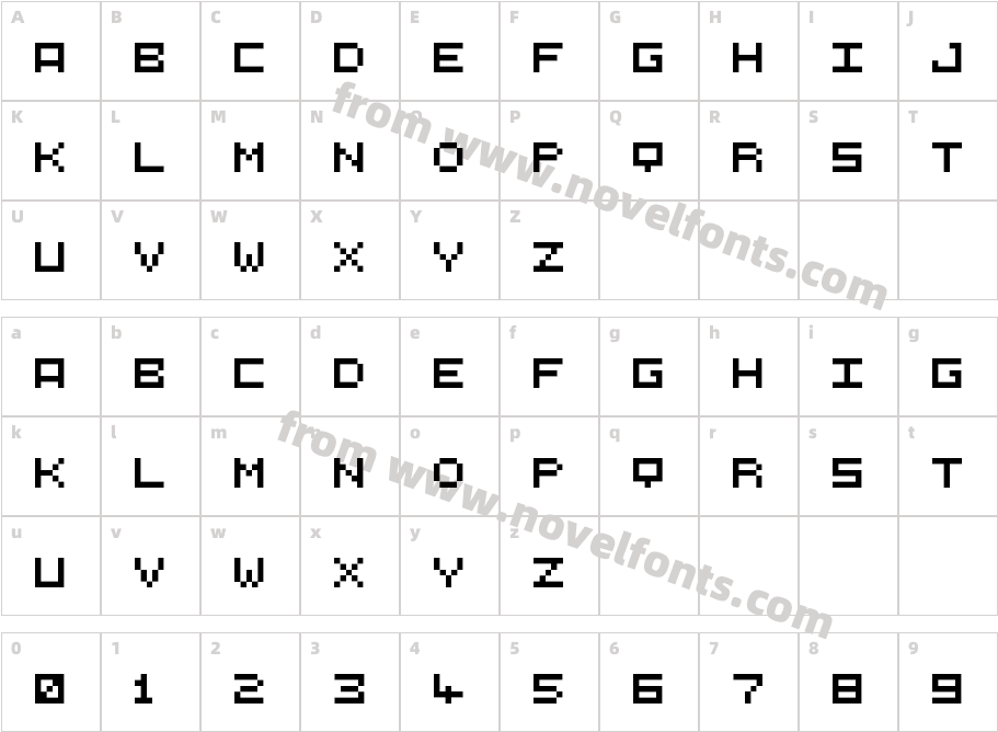 5×5Character Map