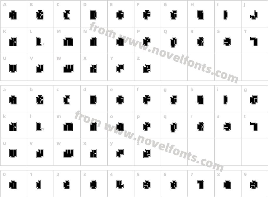 NeuronicCharacter Map