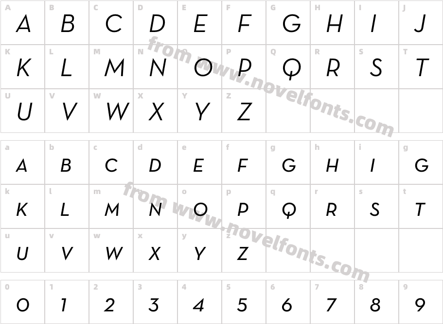 Neutra Text BookSC Italic AltCharacter Map