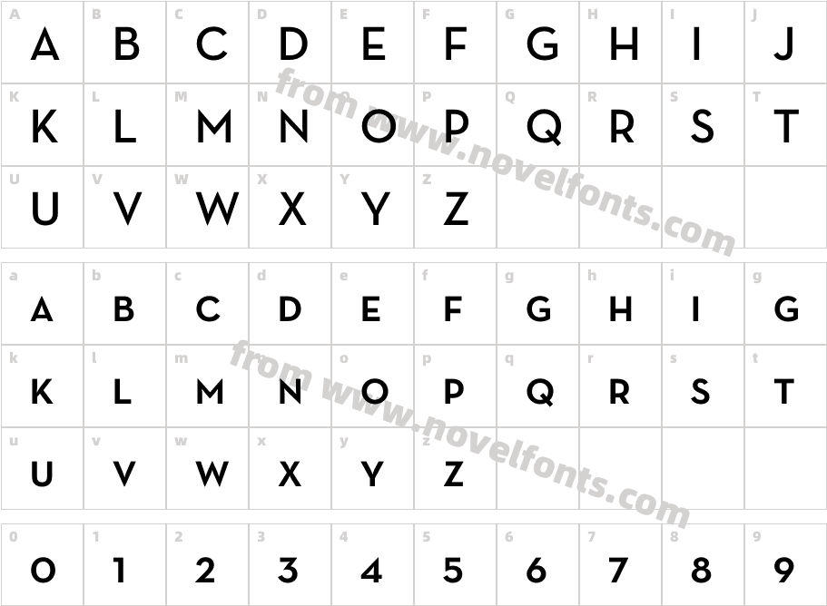 Neutra Text DemiSCCharacter Map