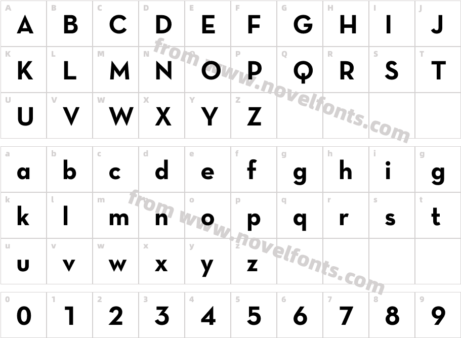 Neutra TextTF Bold AltCharacter Map