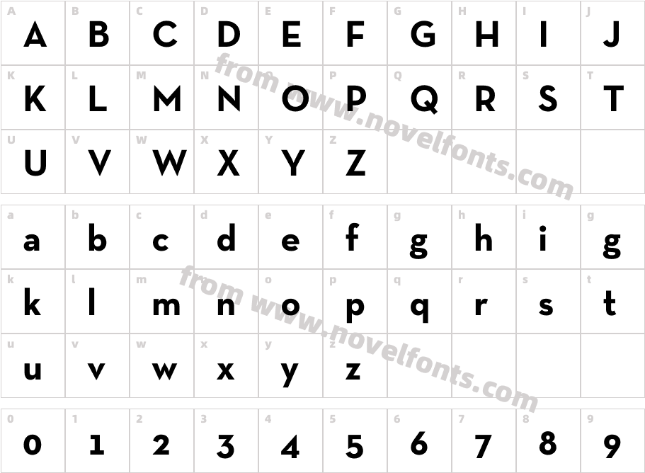 Neutra TextTF BoldCharacter Map