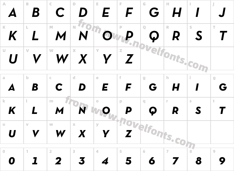 Neutra TextTF BoldSC Italic AltCharacter Map