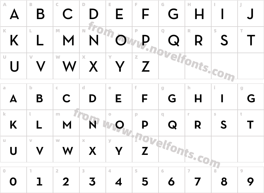 Neutra TextTF DemiSCCharacter Map