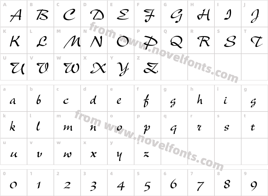 New Berolina MTCharacter Map