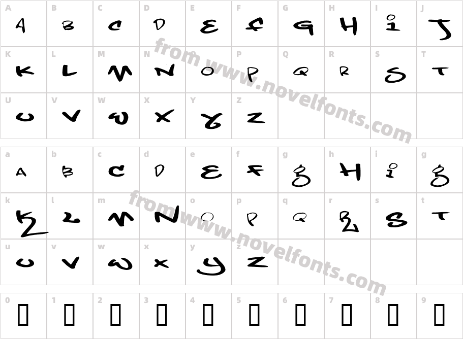 New Symbol Font5Character Map