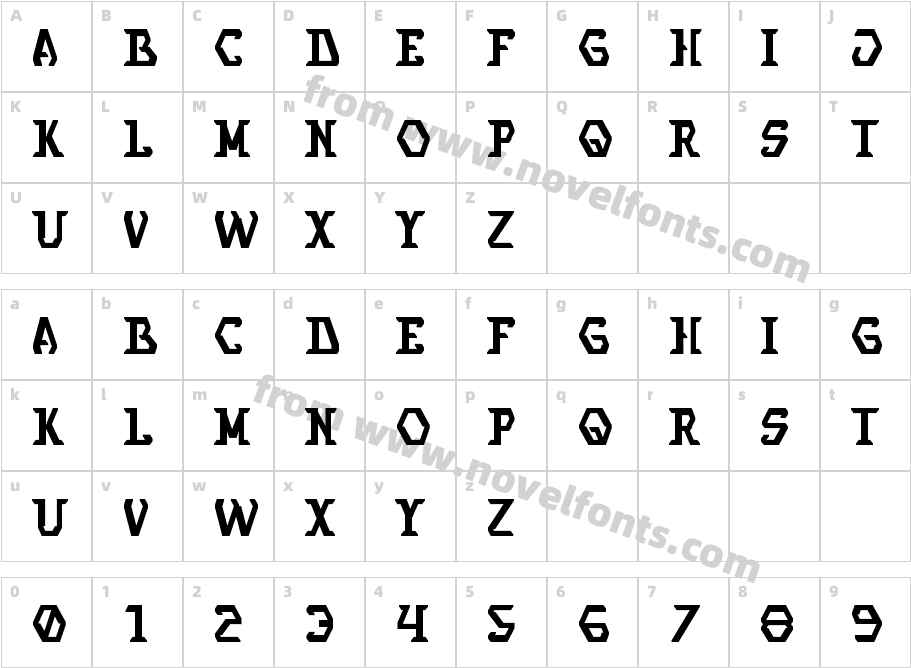 Newpromise RegularCharacter Map