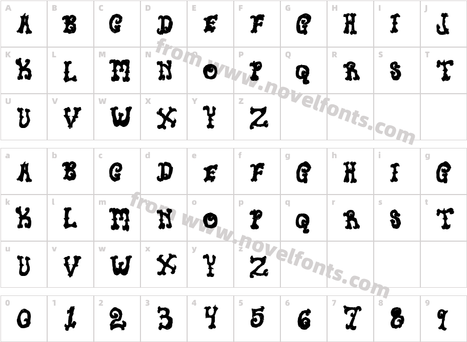 Newt Juice FillCharacter Map