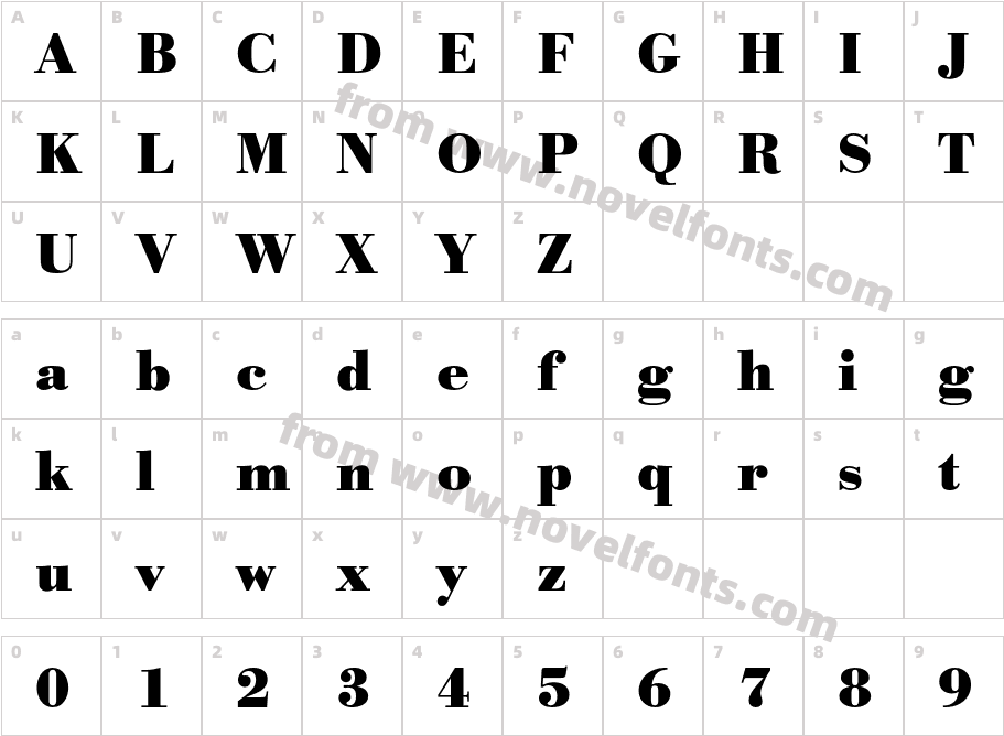 BodoniEF-BoldCharacter Map