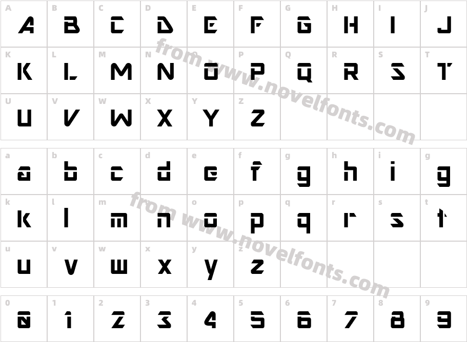 Nimrod DisplaySSKCharacter Map