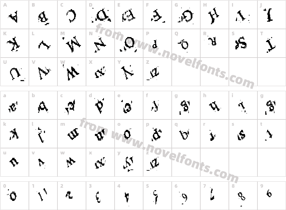 NiwidaCharacter Map