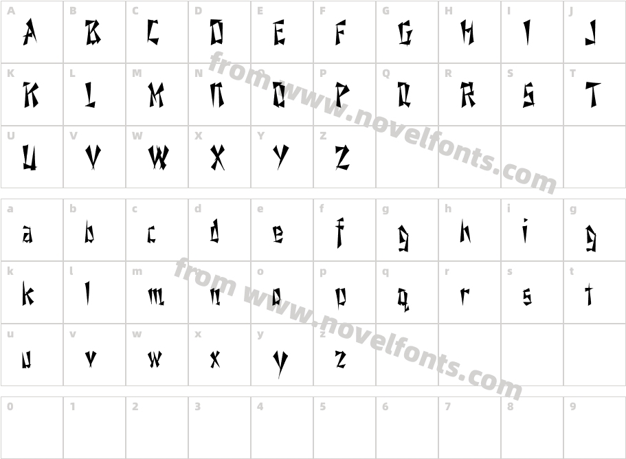 Nixon CnCharacter Map