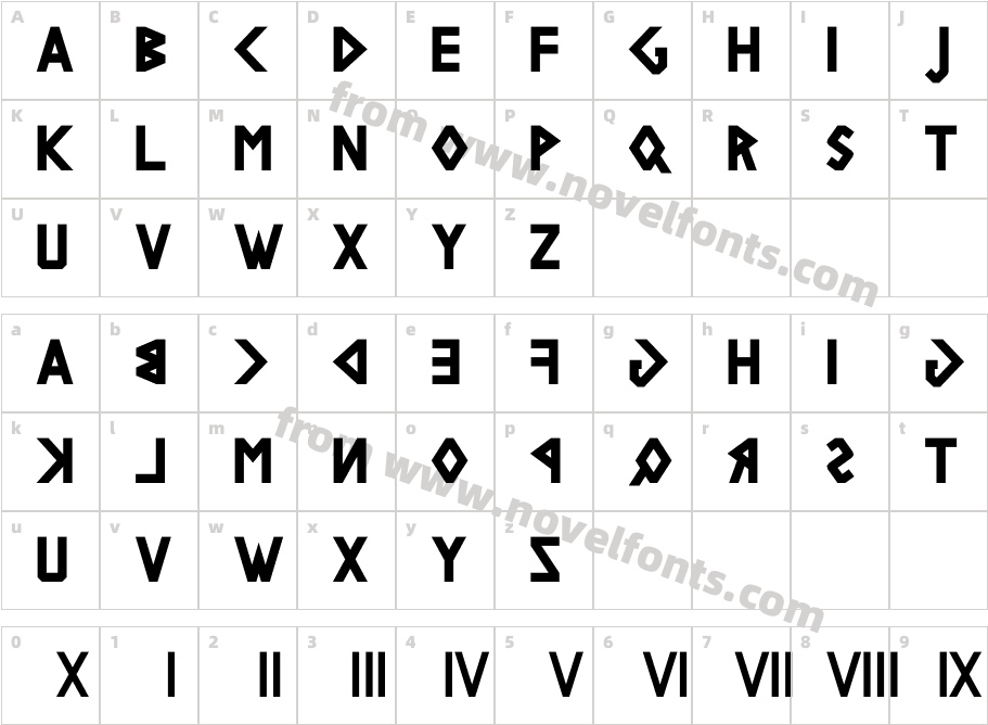 No Curves BoustrophedonCharacter Map