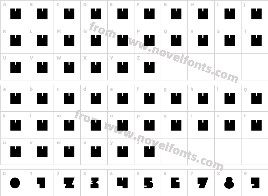 Nobr3Character Map