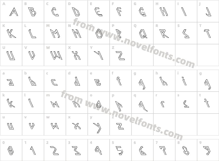 Nordic Leftie HollowCharacter Map