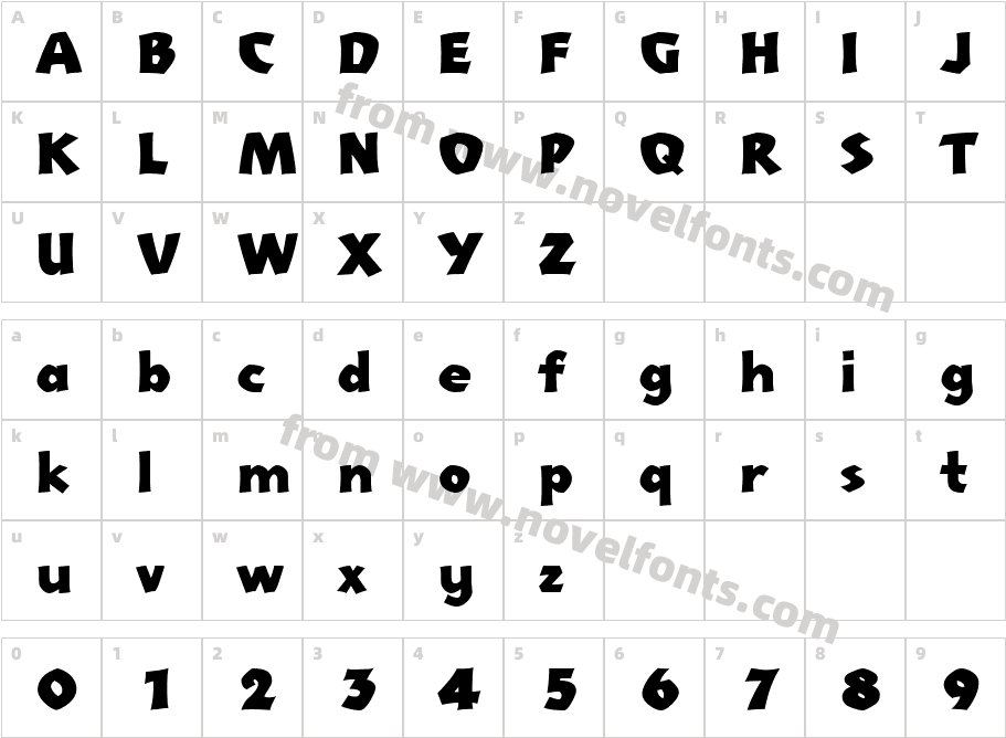 Normadica 31 DBCharacter Map